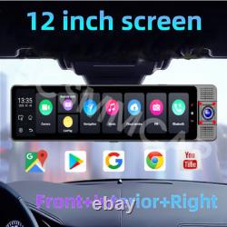 3 Lens Car DVR Camera Rearview Mirror Video Recorder Dash Cam WIFI Night Vision