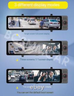 3 Lens Car DVR Camera Rearview Mirror Video Recorder Dash Cam WIFI Night Vision