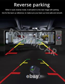 3 Lens Car DVR Camera Rearview Mirror Video Recorder Dash Cam WIFI Night Vision