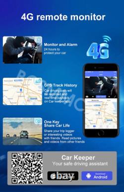 3 Lens Car DVR Camera Rearview Mirror Video Recorder Dash Cam WIFI Night Vision
