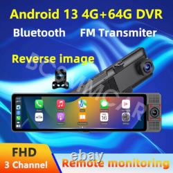 3 Lens Car DVR Camera Rearview Mirror Video Recorder Dash Cam WIFI Night Vision