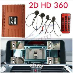 360° 2D Car Bird View Panorama System Set 4 Camera Car DVR All Round View 1080P