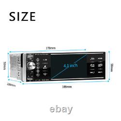 4.1 1 Din Car Stereo Radio AM FM MP3 Player Touch Screen Bluetooth Android 10