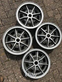 4 Genuine Lotus Lightweight Wheels 5 1/2 X 13 Ford Pitch Lotus 7 Escort Cortina