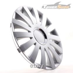 4 Hub Caps 14 Inch Wheel Trims Covers Sail Plus silber for Citroen Ford Lancia M