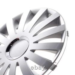 4 Hub Caps 14 Inch Wheel Trims Covers Sail Plus silber for Citroen Ford Lancia M