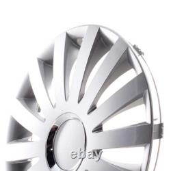 4 Hub Caps 14 Inch Wheel Trims Covers Sail Plus silber for Citroen Ford Lancia M