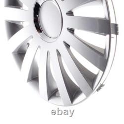 4 Hub Caps 14 Inch Wheel Trims Covers Sail Plus silber for Citroen Ford Lancia M