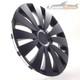 4 Hub Caps 15 Inch Wheel Trims Covers Sky Black Schwarz For Citroen Ford Lancia