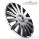 4 Hub Caps 15 Inch Wheel Trims Covers Wind Black Schwarz For Citroen Ford Lancia