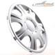 4 Hub Caps 16 Inch Wheel Trims Covers Ibiza Silber For Citroen Ford Lancia Mini