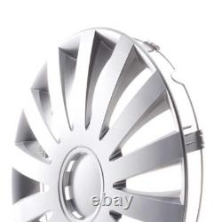 4 Hub Caps 17 Inch Wheel Trims Covers Wind silber for Citroen Ford Lancia MINI R