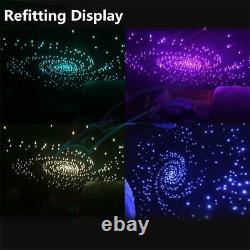 400Pcs Mixed Fiber Optic 32W RGBW LED Dual Head Car Roof Star Starry Lamp BT APP