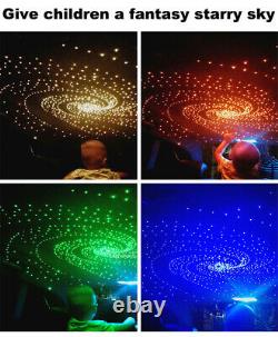 400Pcs Mixed Fiber Optic 32W RGBW LED Dual Head Car Roof Star Starry Lamp BT APP