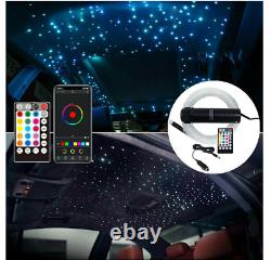 450X Car Headliner Roof Star Light Kit RGB LED Fiber Optic Bluetooth APP Control
