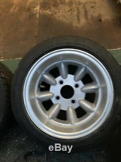 4x108 13 Minilite Wheels & Tyres Ford Escort Cortina Capri Fiesta Mk1 Mk2