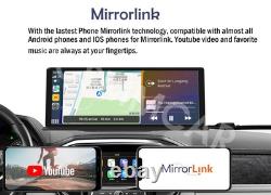5K 11.3 Wireless CarPlay Android Auto Dash Cam Front Rear Parking Monitoring