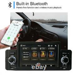 5in 1 Din Car MP5 Player FM Stereo Radio USB Mirror Link Bluetooth Touch Screen