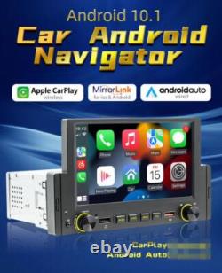 6.2in 1 DIN Car Stereo Radio Bluetooth CarPlay Player FM GPS Wifi USB WithCamera