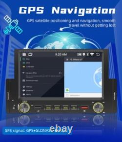 6.2in 1 DIN Car Stereo Radio Bluetooth CarPlay Player FM GPS Wifi USB WithCamera