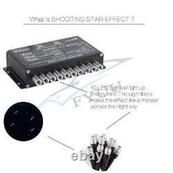 6W RGBW Twinkle BT APP RF Control Fiber Optic Star Meteor Light Starry Sky Lamp