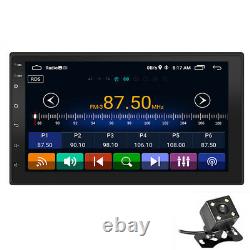 7 Double 2Din Car Stereo GPS Nav Radio MP5 Player Android 10.1 +Rear Camera