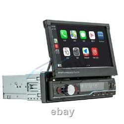 7 Full Touch Screen Manual Retractable Car Audio Video MP5 Player For Carplay