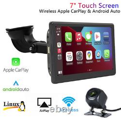 7 Inch Touch Screen Car Radio Bluetooth Navigation Camera Wired/Wireless Carplay