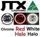 7 Led Chrome Headlights Red And White Ford Cortina Mk1 Mk2 Escort Lights