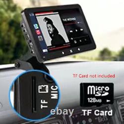 7In Car Radio Portable Stereo Wireless Carplay Android Auto WithCamera&Microphone