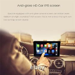 7in Car Monitor Touch Screen Wireless CarPlay Android GPS Bluetooth Mirror Link