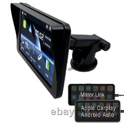 7in Car Monitor Touch Screen Wireless CarPlay Android GPS Bluetooth Mirror Link