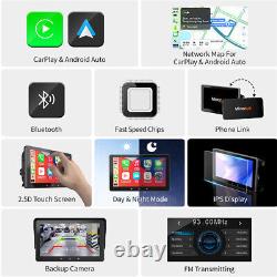 7in Car Monitor Touch Screen Wireless CarPlay Android GPS Bluetooth Mirror Link