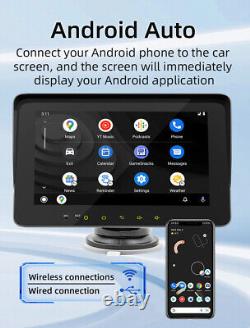 7in Car Stereo FM Radio Wireless Apple CarPlay Android Auto Portable Head Unit