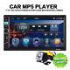 7in Double 2din Car Stereo Radio Mp5 Player Bt Fm Usb Touch Screen With Camera