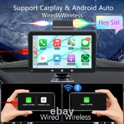 7in For Apple CarPlay Car Radio Stereo MP5 Player DVR Recorder Clock Portable