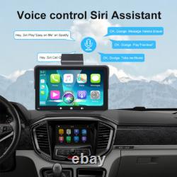 7in For Apple CarPlay Car Radio Stereo MP5 Player DVR Recorder Clock Portable