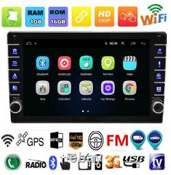 9in Quad Core Android 8.1 Car Stereo MP5 Player GPS WIFI Bluetooth FM Radio 1DIN