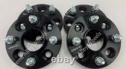 Alloy Wheel Spacers 20mm 25mm For Ford B Max Escort Black Hub Centric 4x108 63.4