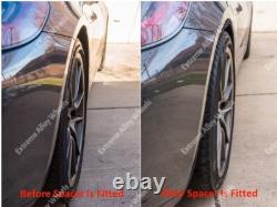 Alloy Wheel Spacers 20mm 25mm For Ford B Max Escort Black Hub Centric 4x108 63.4