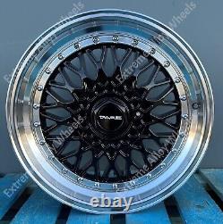 Alloy Wheels 15 RS For Ford B Max Cortina Courier Ecosport 4x108 Black