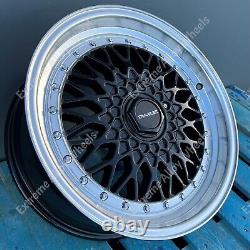 Alloy Wheels 15 RS For Ford B Max Cortina Courier Ecosport 4x108 Black