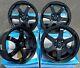 Alloy Wheels 17 Tk-7 For Ford B Max Cortina Courier Ecosport 4x108 Black