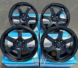 Alloy Wheels 17 TK-7 For Ford B Max Cortina Courier Ecosport 4x108 Black