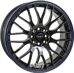 Alloy Wheels (4) 7.0x16 GEN2 Orion Black/Blue 4x100/108 et40