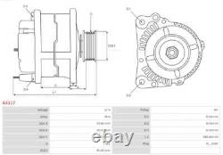 Alternator Fits Ford Fiesta 0.9/1.1. Ford Escort 1100/1300. Ford Escort M