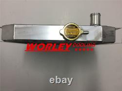 Alu Radiador For Ford Escort 1600 Capri MK2/MK3 GECP Cortina OHV 1.3/1.6/2.0L MT