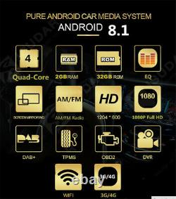 Android 8.1 10 Car Radio Stereo Player GPS Wifi OBD BT 1Din ROM 32G RAM 2G DVR