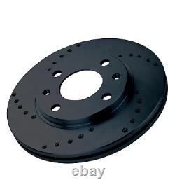 Black Diamond Drilled Frt Disc for Ford Cortina Mk2 1.6 GT for Lotus 1600E 6670