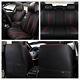 Black Luxury Full Seat Microfiber Leather 6d Surround Car Seat Cover Set Cushion